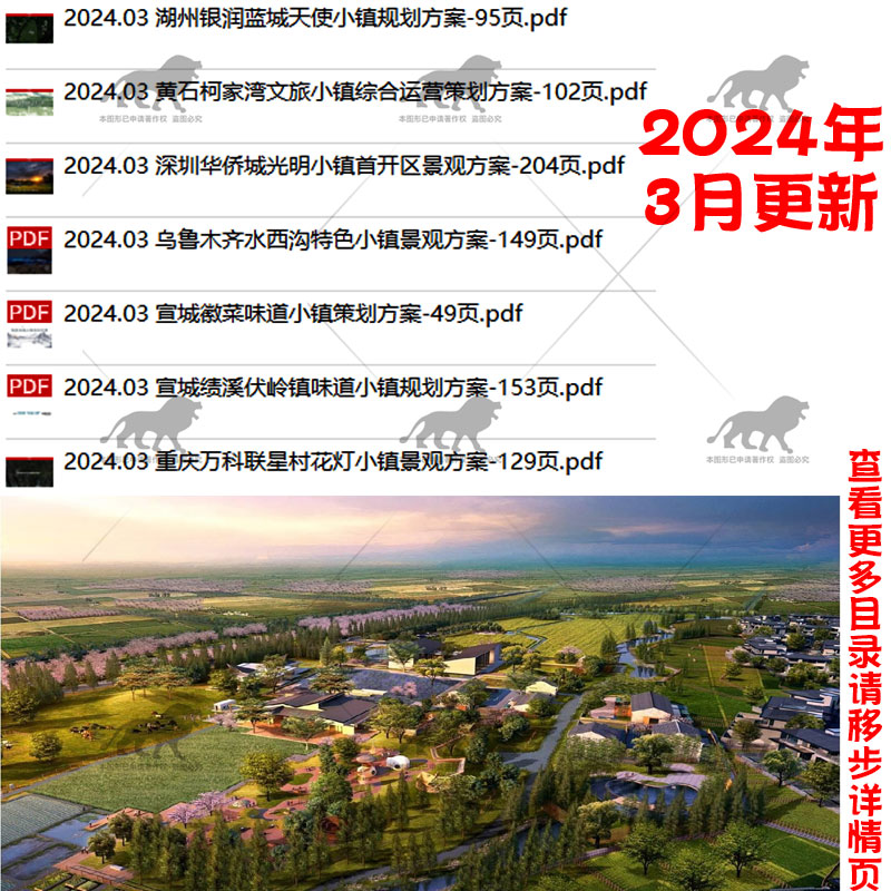 2024文旅产业网红特色小镇旅游度假地产概念策划规划设计方案PPT - 图0