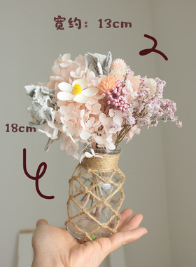 真花持久车载花束摆件+拍照送人