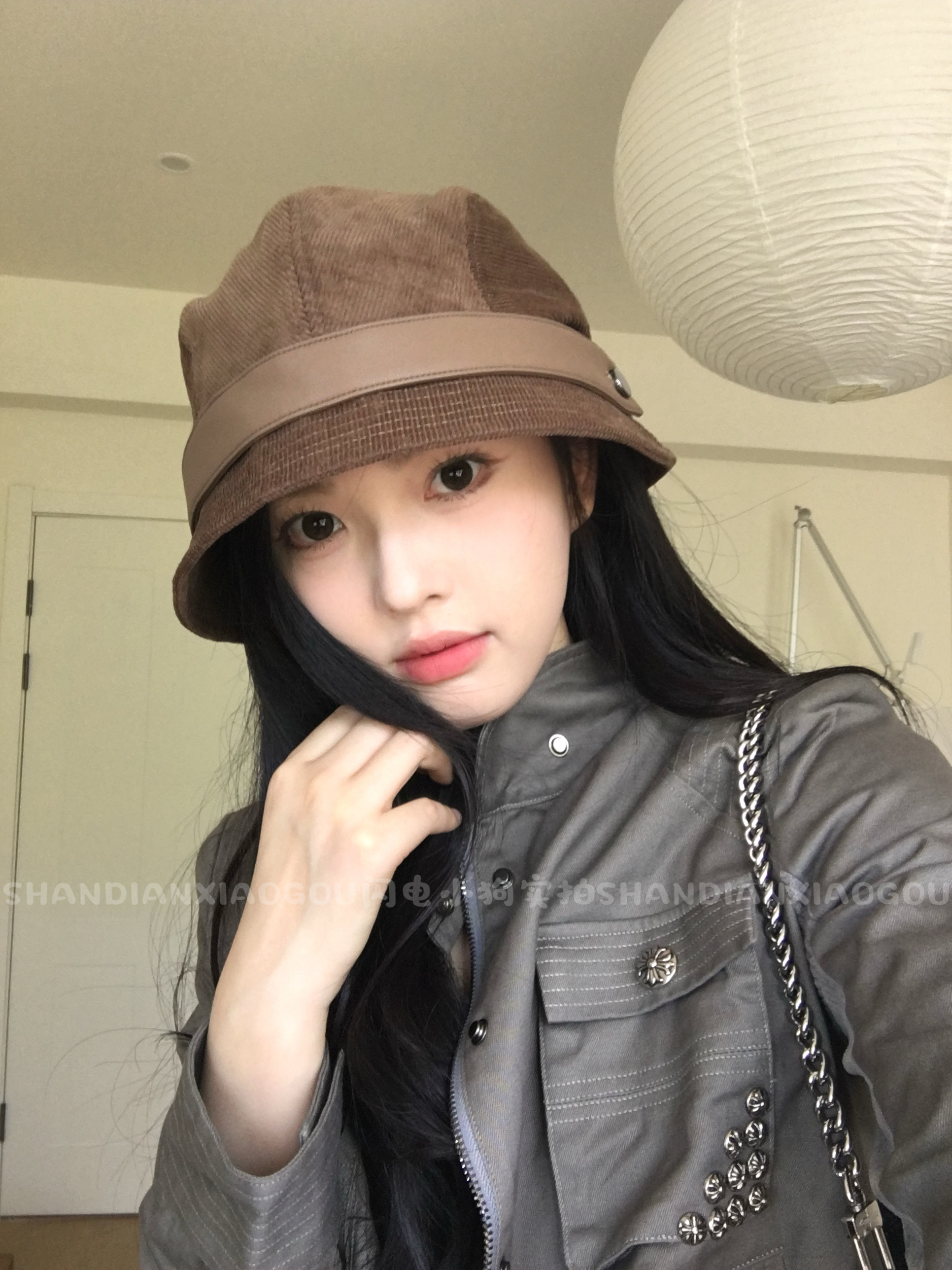 【原版】闪电小狗 灯芯绒渔夫帽*一帽多戴可做小礼帽 防风帽子