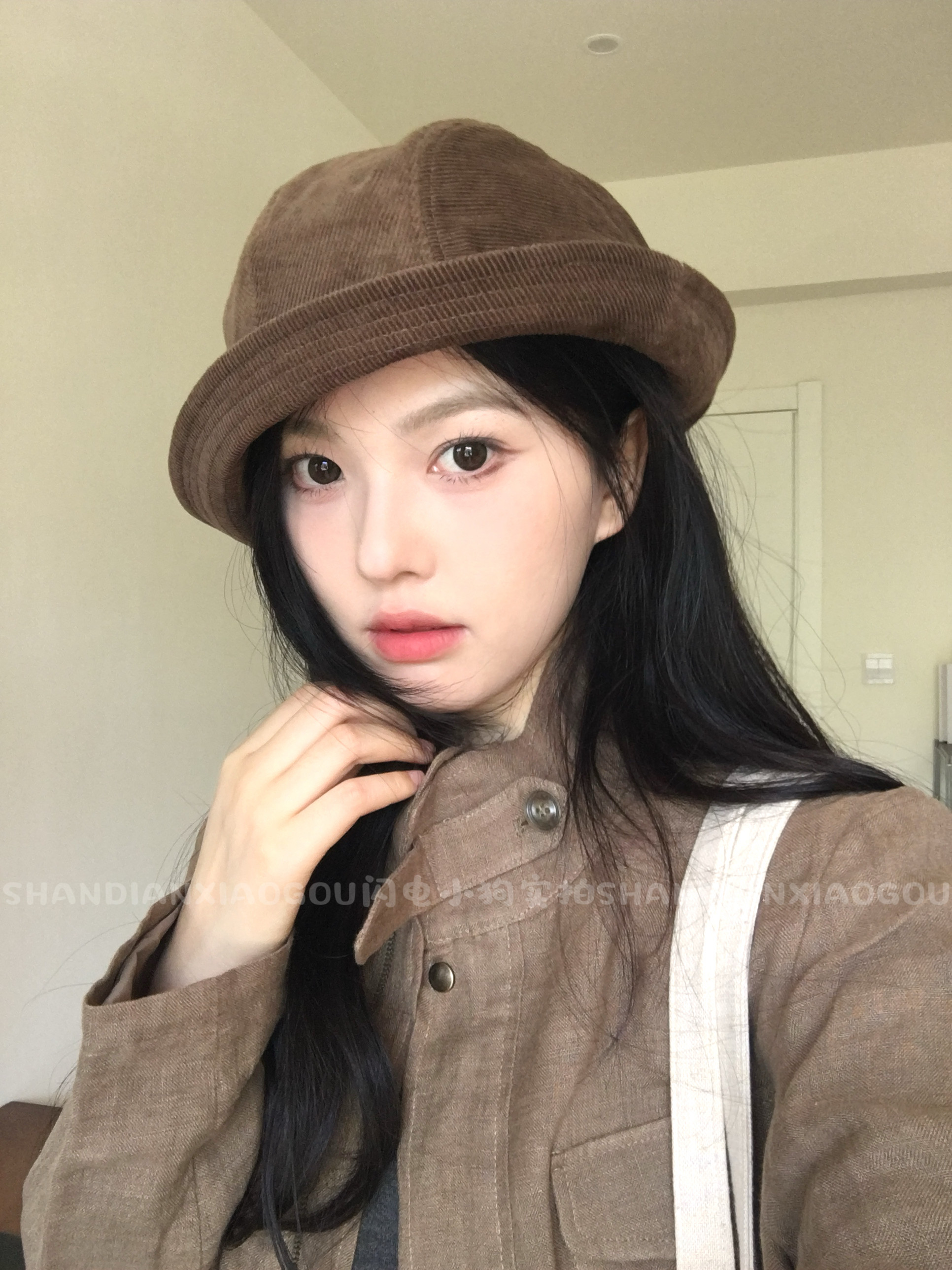 【原版】闪电小狗 灯芯绒渔夫帽*一帽多戴可做小礼帽 防风帽子