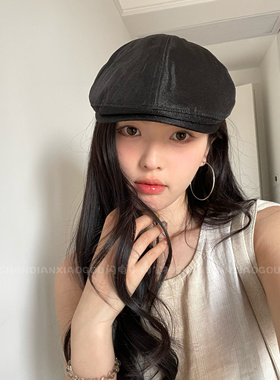 薄荷曼波高贵感前进帽 名媛风夏天轻薄透气鸭舌帽 时尚女生百搭帽
