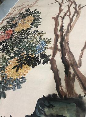 吴昌硕天竹图画集国画写意r花鸟名家作品临摹范本高清宣纸装饰画