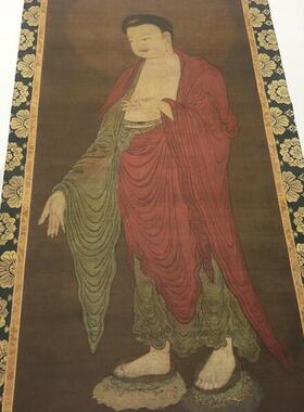 宋代古画佛像阿弥陀佛图画芯未装裱古画微喷真迹复L制品古代佛画