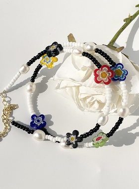 波西米亚风少女感项链锁骨链