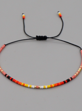 欧美波西米亚女甜美miyuki细手链