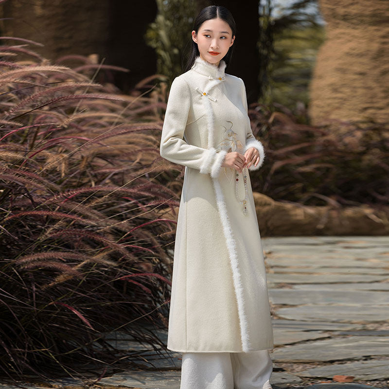 茶服春秋禅意文艺中国风唐装旗袍 森莲上衣