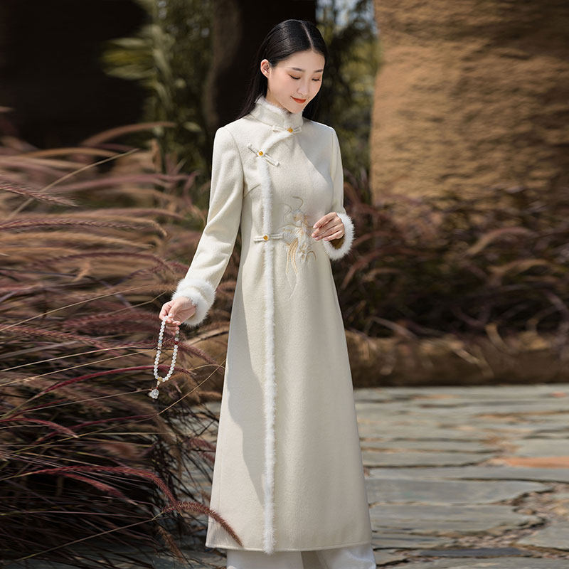 茶服春秋禅意文艺中国风唐装旗袍 森莲上衣