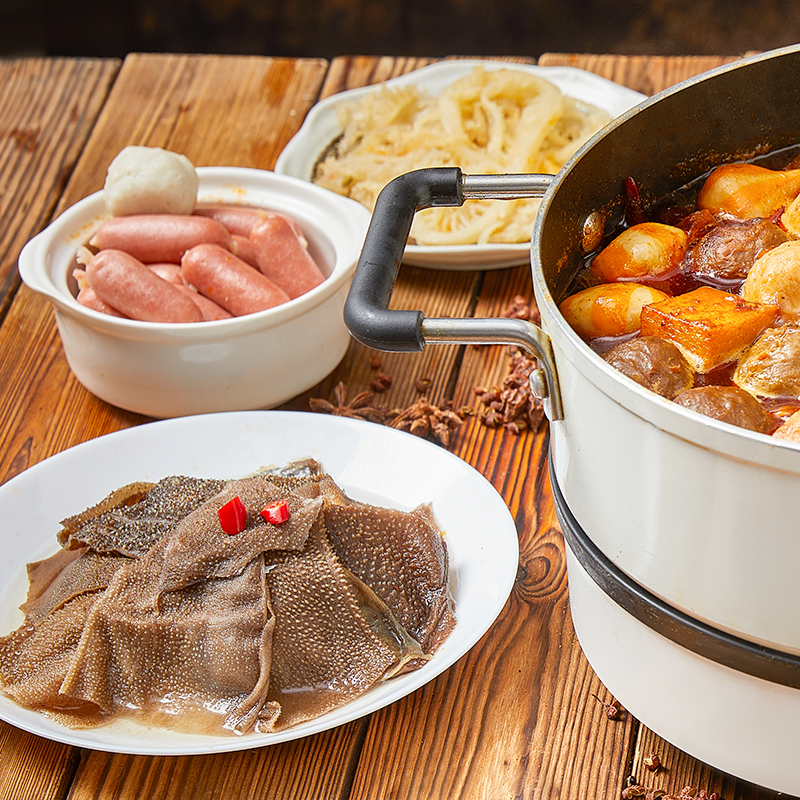 安井冻品先生毛肚+千层肚+牛黄喉共600g涮火锅组合毛血旺食材配菜