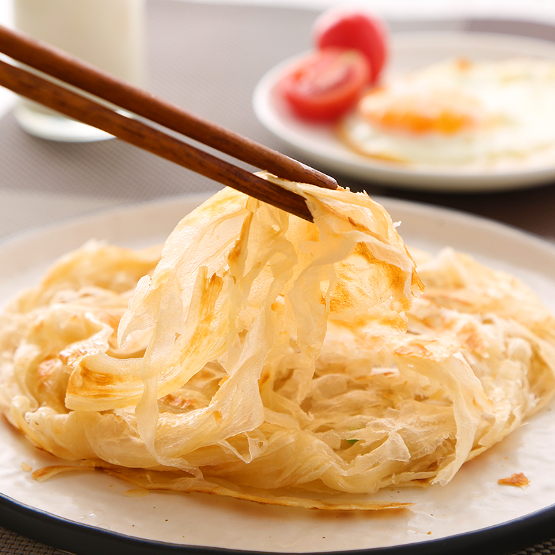 安井手抓饼袋装原味葱香早餐速食半成品煎饼葱油饼90g面饼皮冷冻-图2