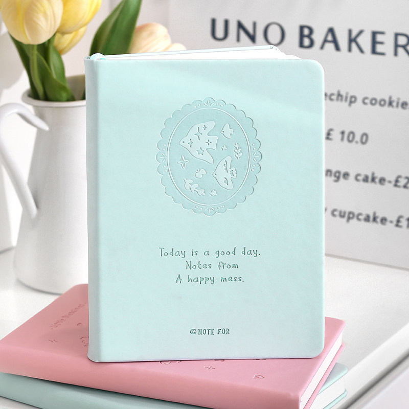 B6皮面精装手帐生活小确幸ins樱花飞鸟记事本两日一页方格笔记本,淘宝优惠券,粉丝福利购,淘宝优惠卷