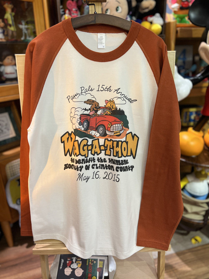 美式复古  vintage 可爱小猫开车 插肩拼色重磅纯棉男女情侣T恤,淘宝优惠券,粉丝福利购,淘宝优惠卷