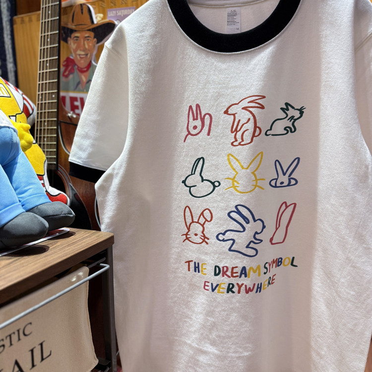 美式复古 vintage 卡通趣味布朗小兔子  拼色纯棉重磅男女情侣T恤,淘宝优惠券,粉丝福利购,淘宝优惠卷