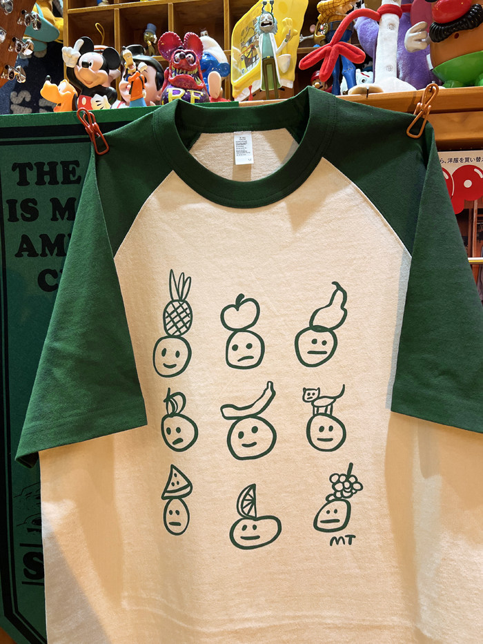 原创小众 vintage 萌趣表情水果 拼色插肩粗棉重磅男女情侣T恤,淘宝优惠券,粉丝福利购,淘宝优惠卷