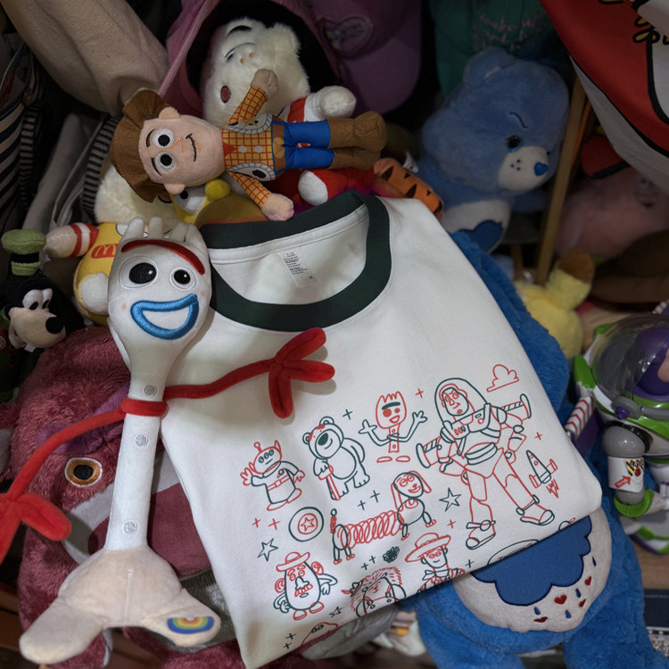 美式复古 vintage 玩具总动员胡迪翠丝  拼色纯棉重磅男女情侣T恤,淘宝优惠券,粉丝福利购,淘宝优惠卷