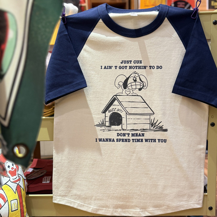 美式复古 vintage 卡通可爱snoopy 拼色插肩纯棉重磅男女情侣T恤,淘宝优惠券,粉丝福利购,淘宝优惠卷
