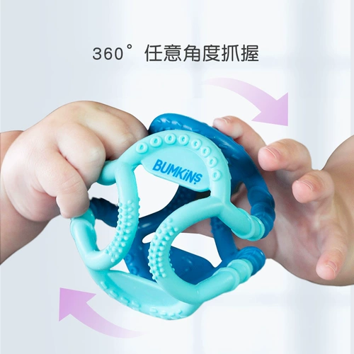 Bumkins Детский прорезыватель, детская игрушка для детских зубов, жевательная силиконовая хваталка, можно грызть