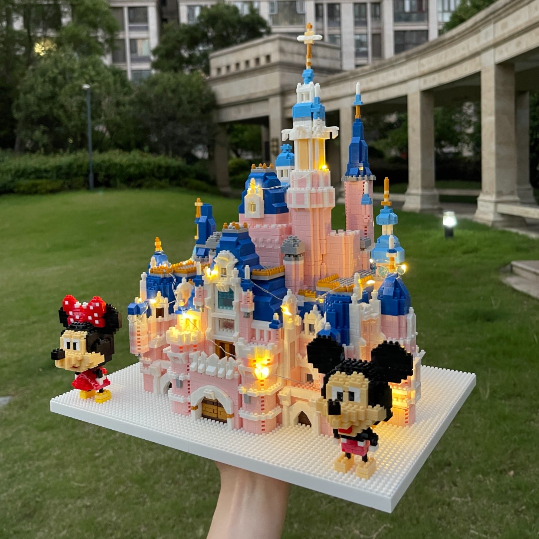 适用于乐高积木成年高难度女孩子迪士尼城堡益智拼装玩具生日礼物-图0