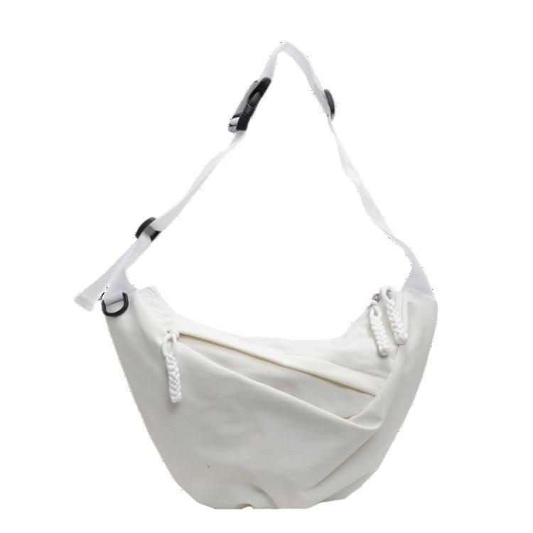 Canvas bag crossbody women's 2026 new chest bag dumpling bag