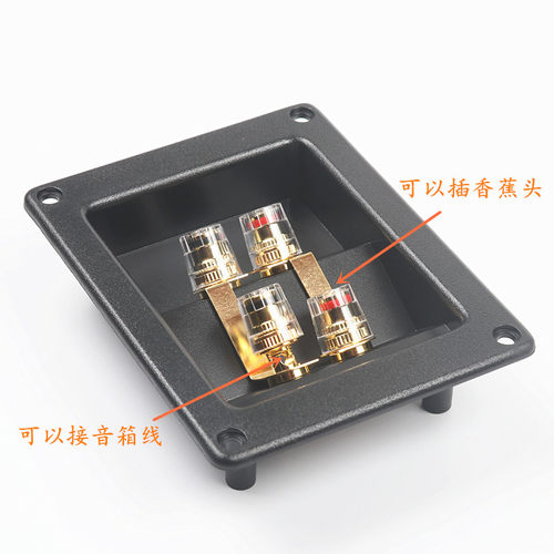 音箱高档水晶二位四位接线盒纯铜柱音响功放发烧友DIY配件F-506柱 - 图0