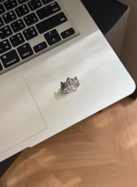 925银戒指 《酷是一种态度》重工复古小众设计感个性时尚百搭戒指