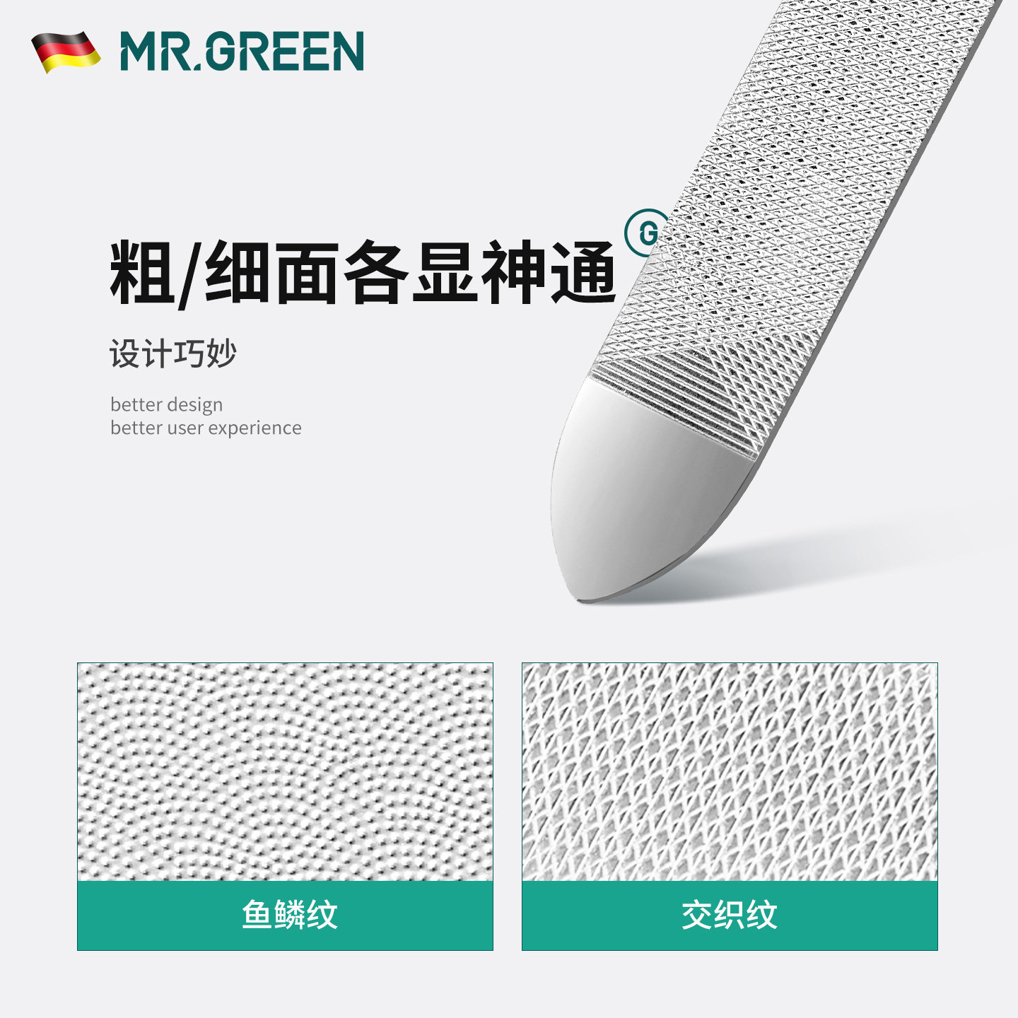德国MR.GREEN灰指甲锉刀专用挫打磨条磨甲器薄修脚趾厚专业不锈钢,淘宝优惠券,粉丝福利购,淘宝优惠卷