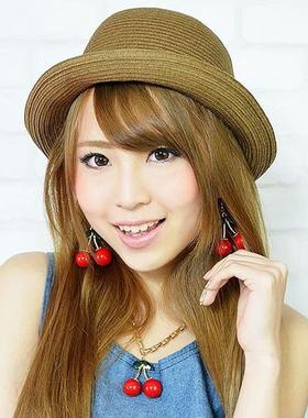 欧美时尚夸张个性樱桃项链女锁骨链金属链短款颈带脖子配饰装饰品