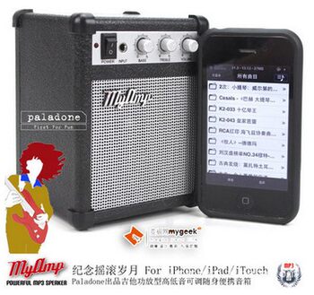 AMP ຂອງຂ້ອຍ retro guitar amplifier mini computer speaker creative portable mp3 retro audio