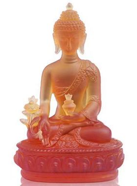 药师佛像摆件琉璃药师佛药店居家供奉平安佛药师琉璃光如来摆件