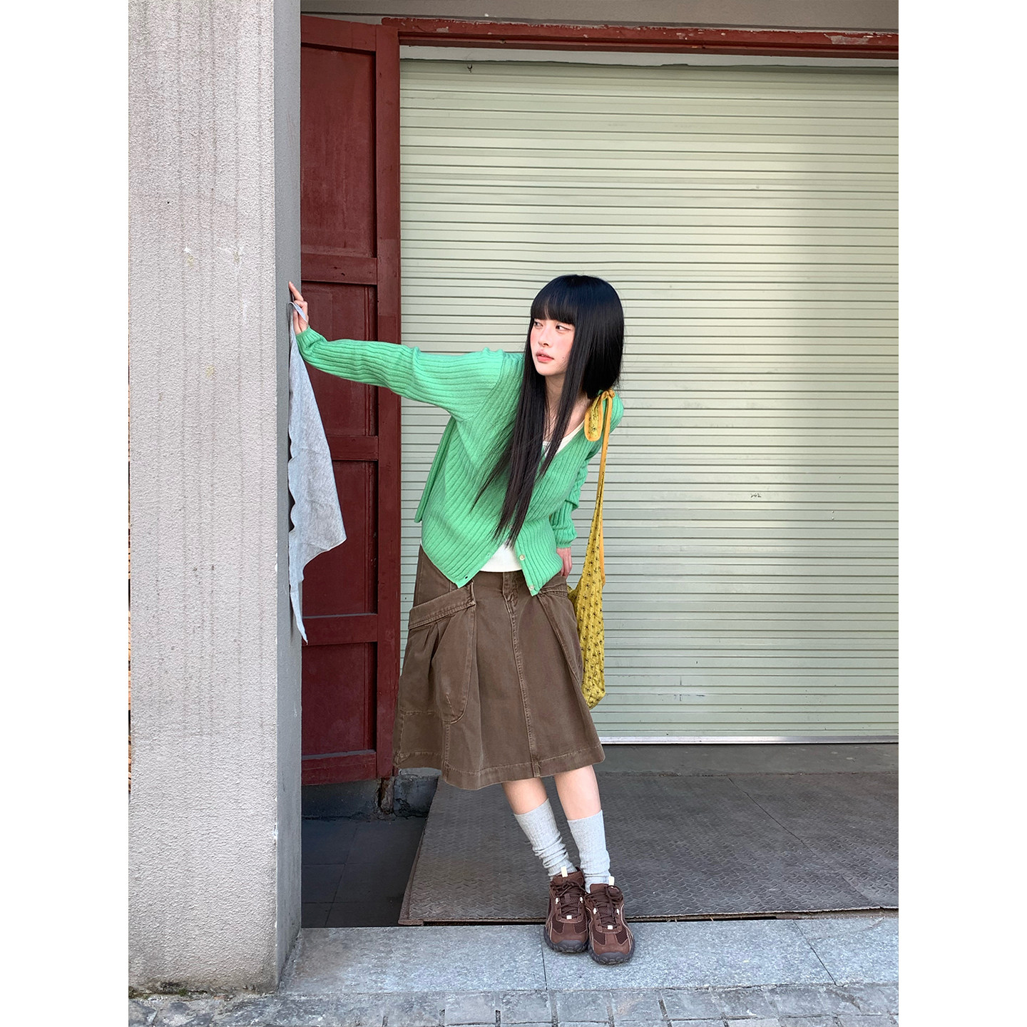 CCKOK 2026早春 韩系穿搭纯色坑纹100%羊毛针织开衫女外套上衣,淘宝优惠券,粉丝福利购,淘宝优惠卷