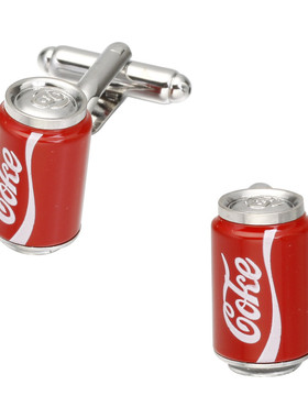 时尚红色可乐瓶袖钉  法式长袖衬衫袖钉 衬衣配饰Cufflinks