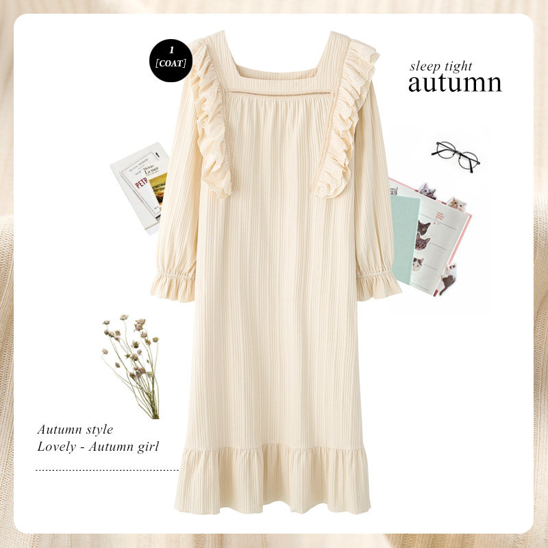 思莉太太纯棉长袖2021年新款感睡裙 思莉太太睡裙