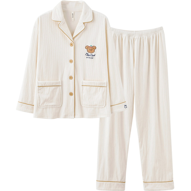 思莉太太情侣睡衣冬季海岛绒 思莉太太睡衣/家居服套装