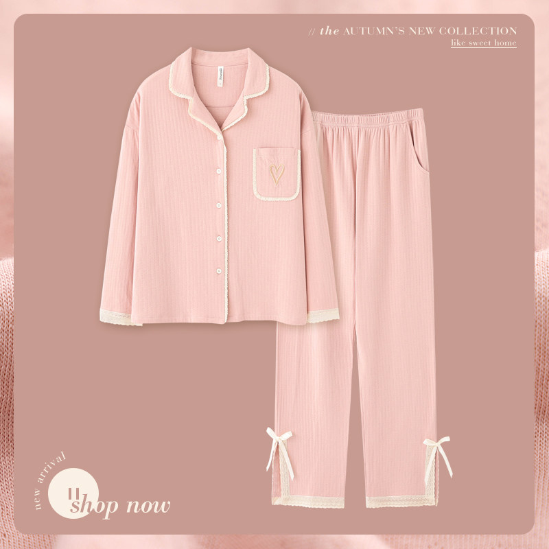 思莉太太春秋款纯棉2021年新款睡衣 思莉太太睡衣/家居服套装