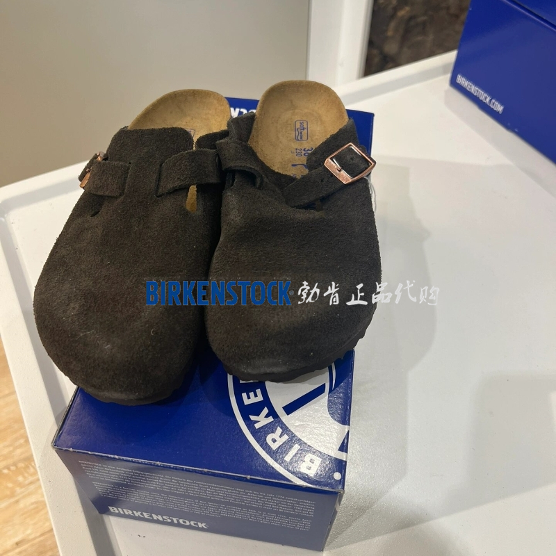 国内现货Birkenstock勃肯鞋博肯Boston软木底夏季包头半拖男女鞋 - 图3