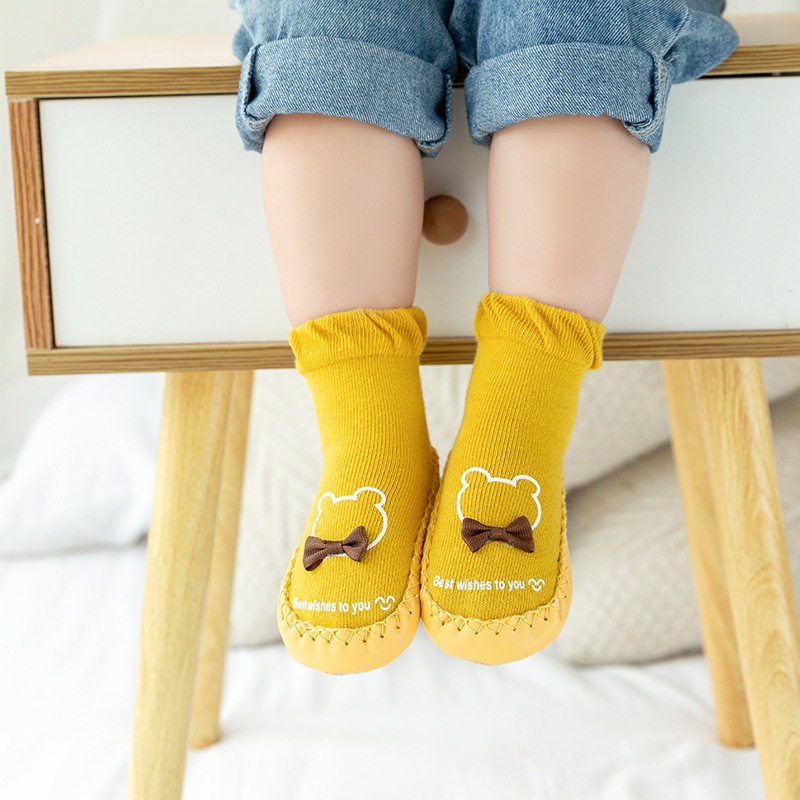 秋季新款婴儿鞋袜软底防滑宝宝学步袜室内宝宝袜子鞋冬早教0-2岁