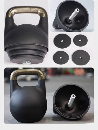 可调节铸铁壶铃球铁壶铃竞赛壶铃分体壶铃12kg—32kg - 图3