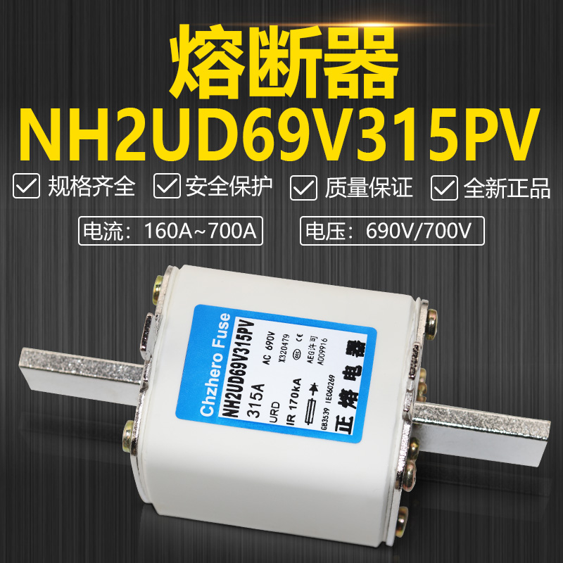 熔断器NH000/NH00/NH0/NH1/NH2/NH3UD69VPV熔芯保险丝690V700V-图2