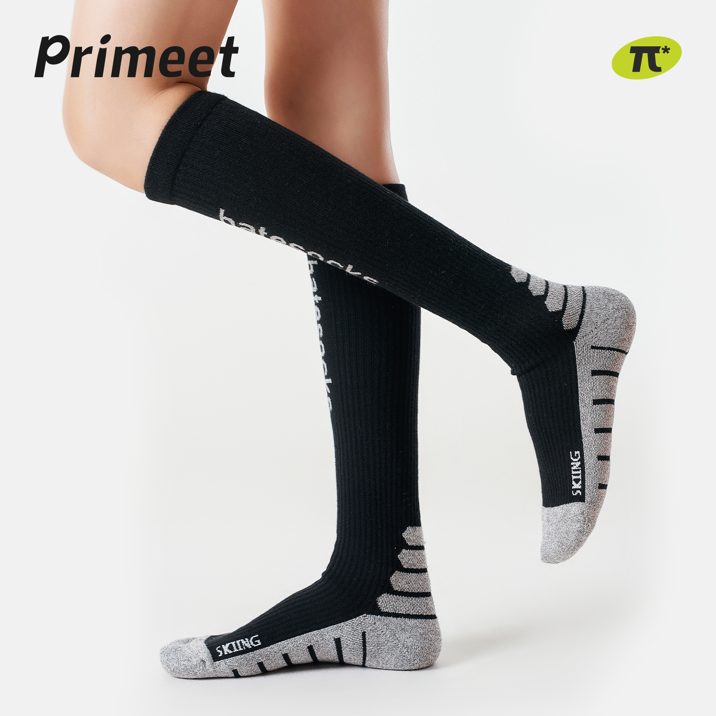 派米羊毛袜子女滑雪袜运动压力防滑毛巾底长筒袜骑行健身过膝长袜,淘宝优惠券,粉丝福利购,淘宝优惠卷