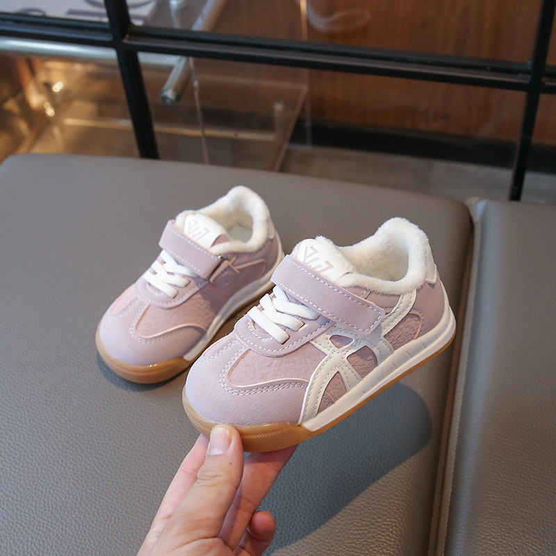 女童鞋糖果色潮流板鞋2025冬季新款男童二棉运动鞋软底加绒休闲鞋,淘宝优惠券,粉丝福利购,淘宝优惠卷