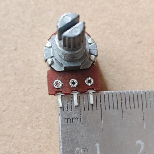 12型单联3脚电位器B50K B503 功放音量电位器 圆花轴 柄长15MM - 图3