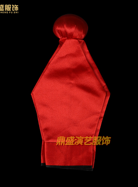 古装帽戏曲戏剧素罗帽家丁帽子店小二八角P帽唐伯虎武松书童帽
