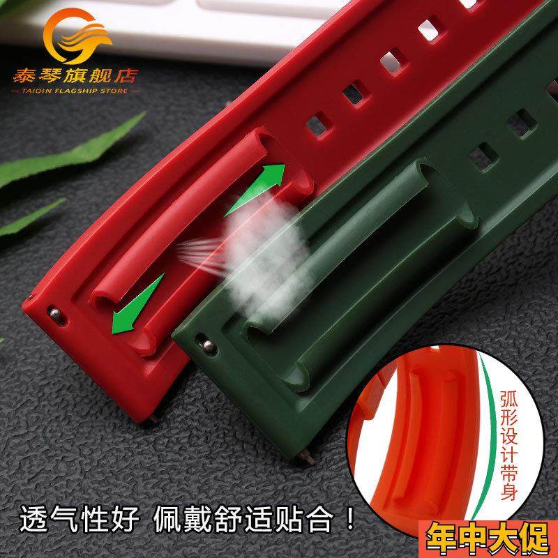 适配劳力士黑绿水鬼/精工5号潜水罐头/鲍鱼系列橡胶硅胶手表带男,淘宝优惠券,粉丝福利购,淘宝优惠卷