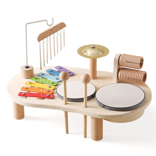 Piano de coordinación mano-ojo para niños con música multifuncional para bebés