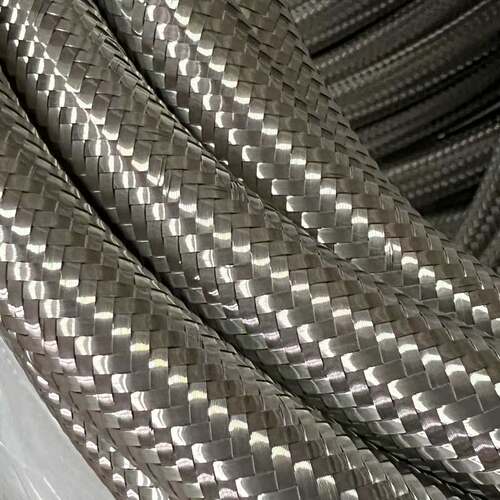 AN6AN8AN10AN12汽车改装机油散热器变速箱高压汽油不锈钢编织油管 - 图1