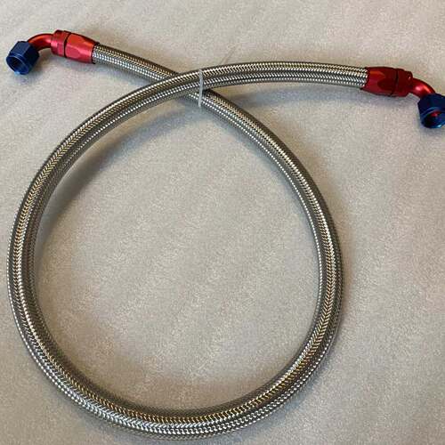 AN6AN8AN10AN12汽车改装机油散热器变速箱高压汽油不锈钢编织油管 - 图2