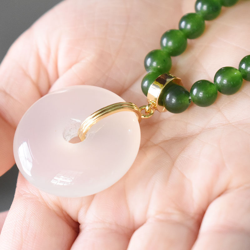 饰品双开平安扣万能吊坠扣挂件扣瓜子玉环扣翡翠玉石甜甜圈扣配件,淘宝优惠券,粉丝福利购,淘宝优惠卷
