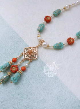 雪冰暖阁 |望江南 唐风古风国潮璎珞短款项链链汉服旗袍新中式