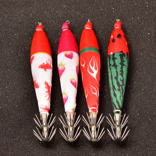 MOKE墨客吹筒钩双伞钩布卷木虾全夜光爆钓鱿鱼仔夜钓火箭鱿长筒钩 - 图2