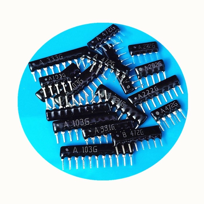 9脚直插排阻1K 2K 2.2K 4.7K 10K A102G A202G A222G A472G A103G_虎窝淘