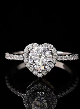 进口莫桑石钻戒仿真钻戒结婚求婚